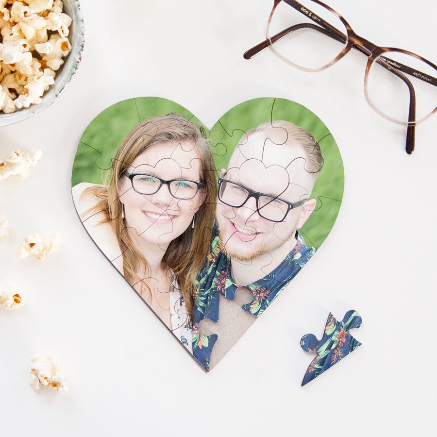 Puzzle Hardboard Heart