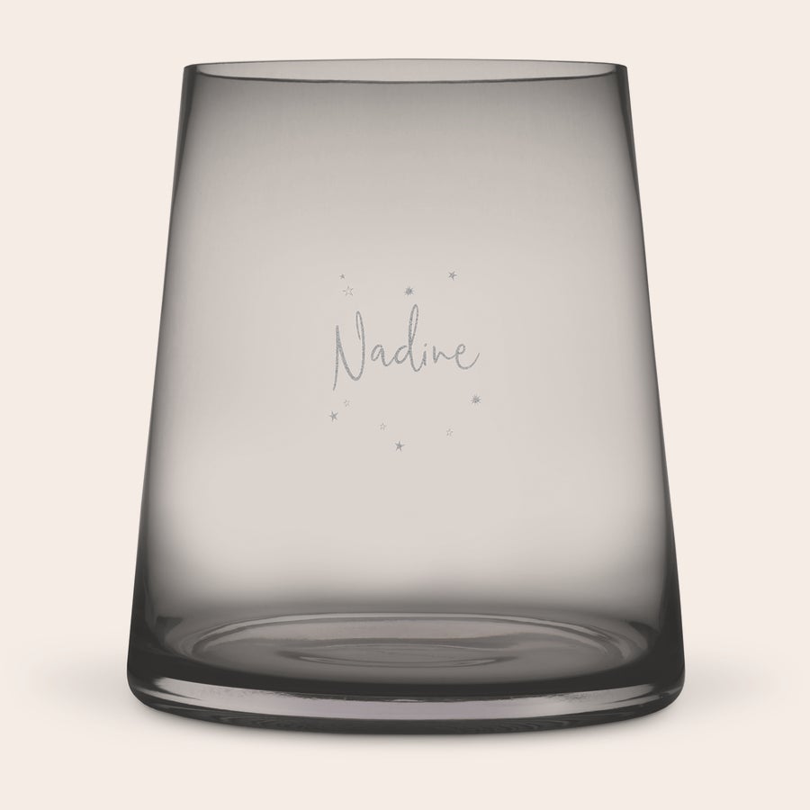 Personalisierte vase Personalisierte Vase mit Name Nadine und Sternen graviert, als Deko für dein Haus