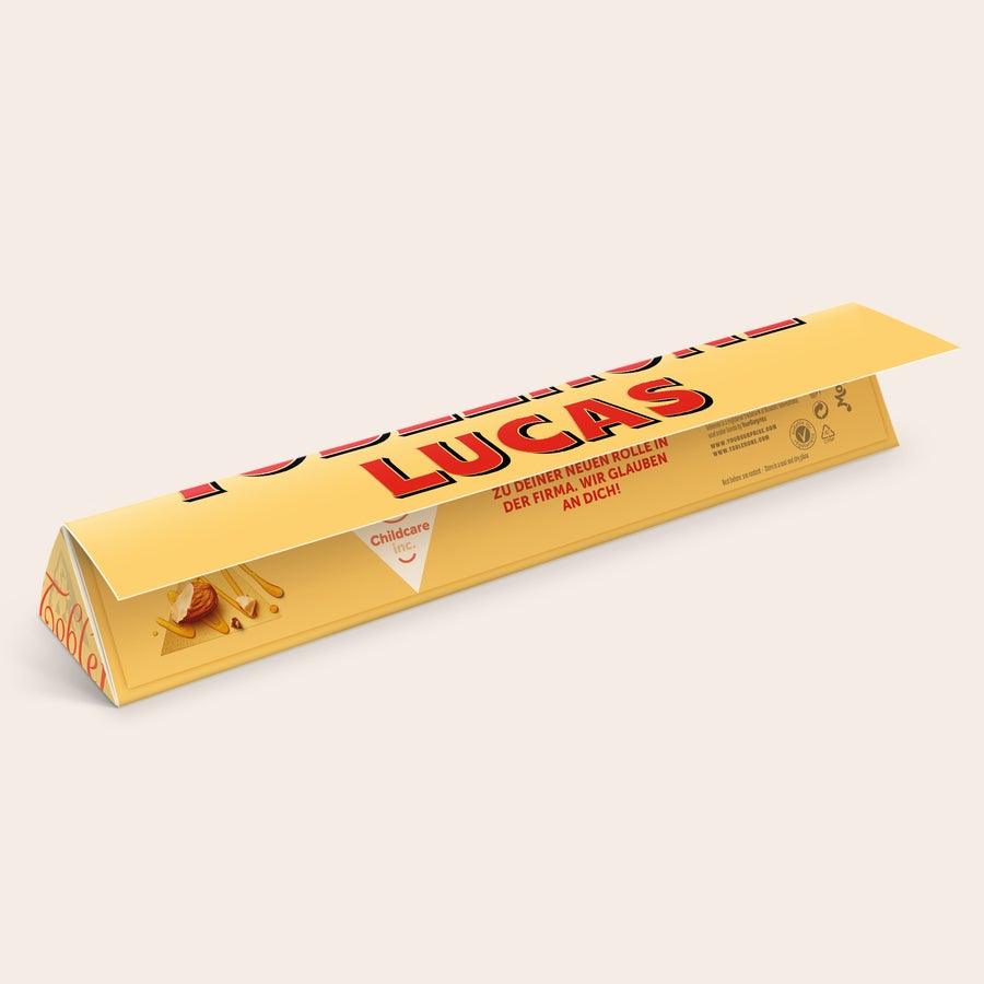 Toblerone mit Namen Personalisierte Toblerone Größe S mit dem Namen