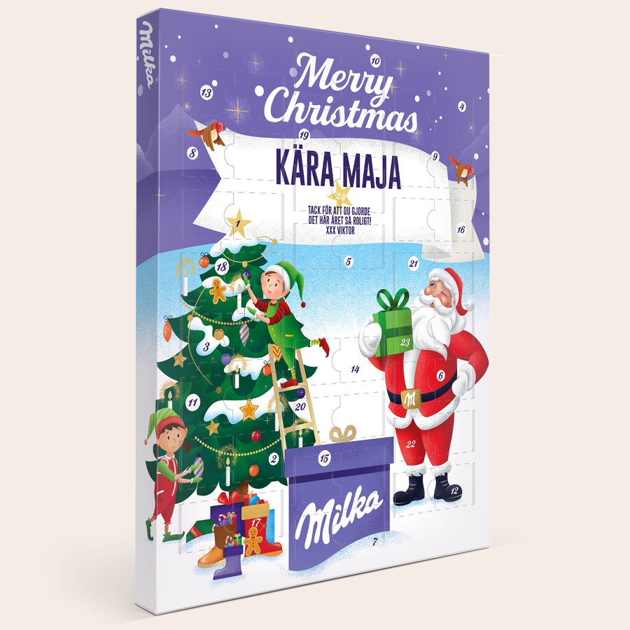 Milka Favourites Adventskalender med foto Milka Favourites Adventskalender med foto