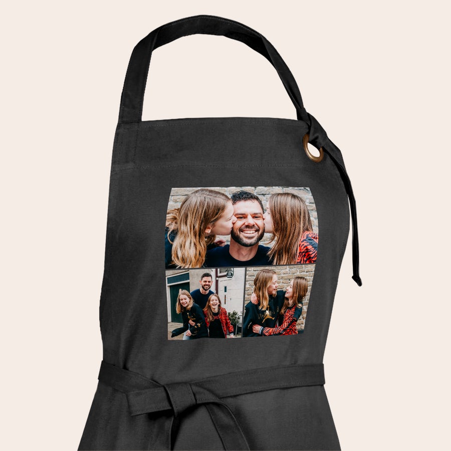 Personalizovaná BBQ zástera - čierna Personalizovaná BBQ zástera - čierna