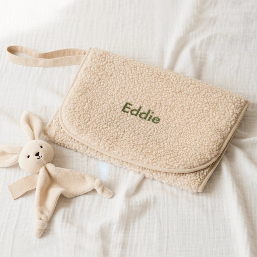 Personlig skötmatta med nallemotiv Personlig skötmatta med nallemotiv