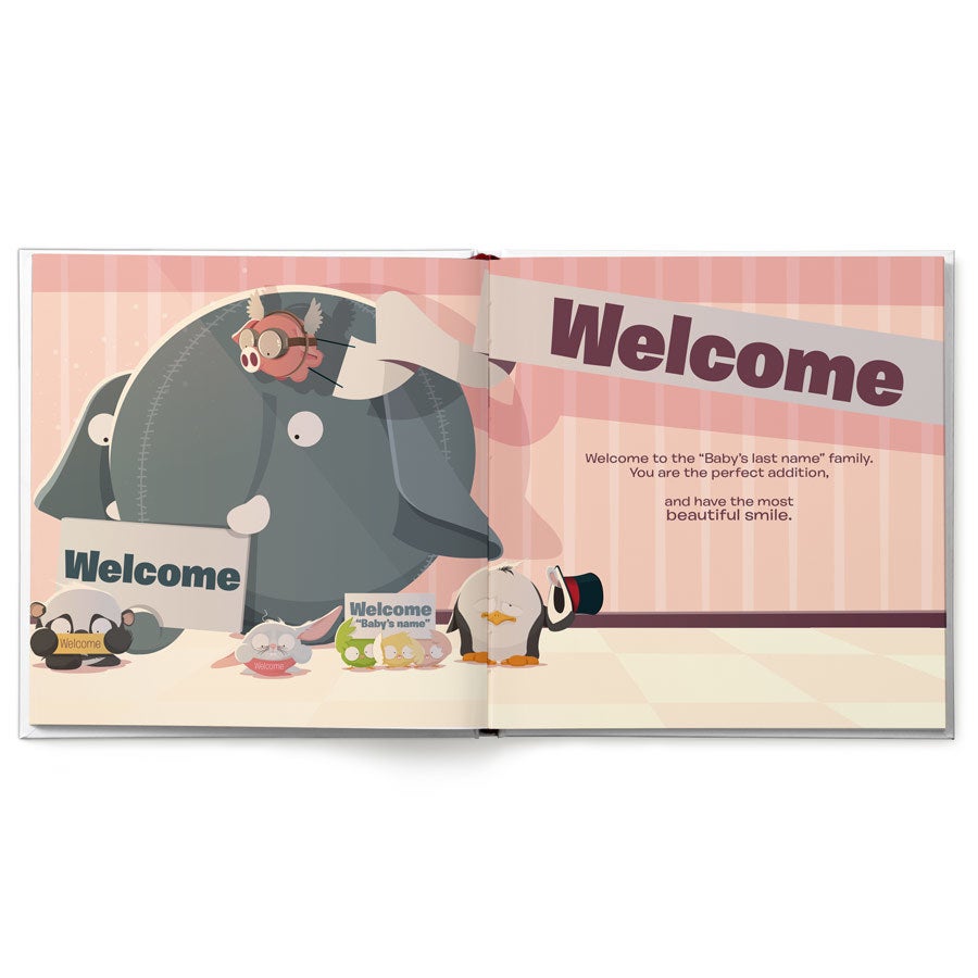 Personalised Olli baby book - Hardcover