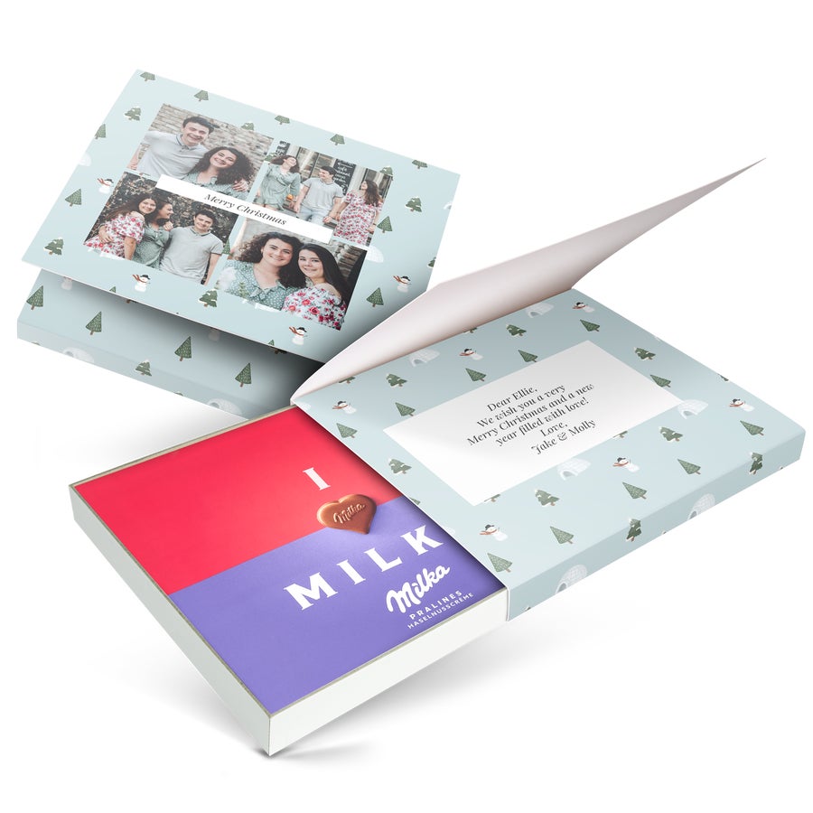 Personalised Milka Chocolate Gift Box - Christmas Personalised Milka Chocolate Gift Box - Christmas
