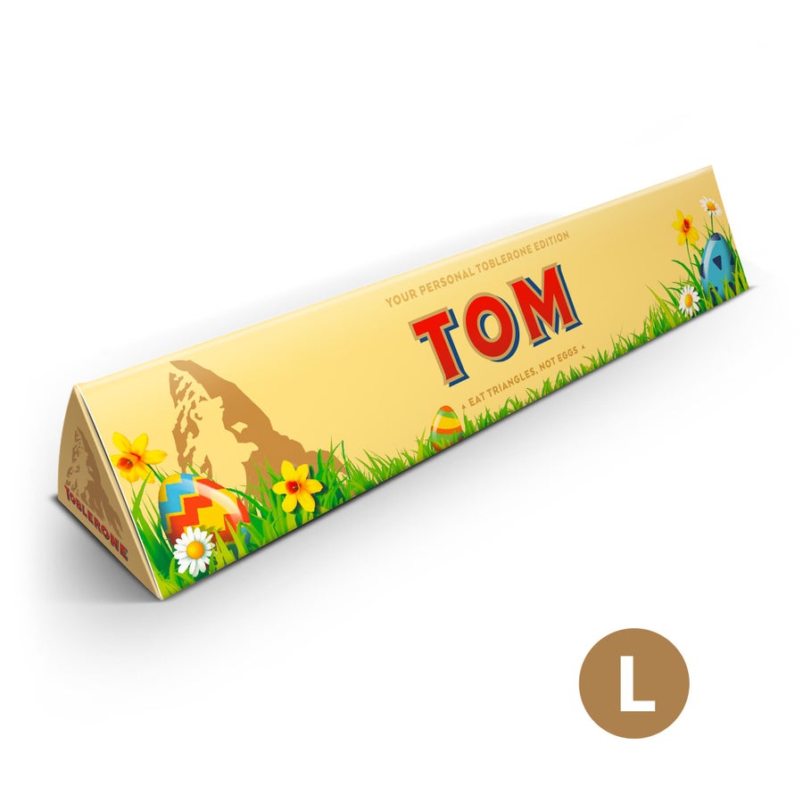 Personalised Toblerone Chocolate Bar - Easter Personalised Toblerone Chocolate Bar - Easter