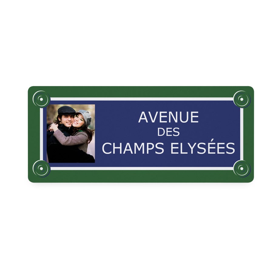Plaque de rue en aluminium - 36x15 cm