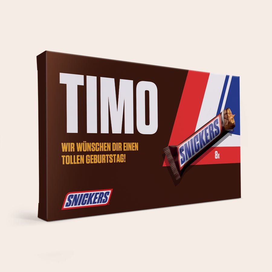 Personalisiertes Snickers Geschenk Personalisiertes Snickers Geschenk
