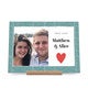 Personalised wooden Valentines card - landscape