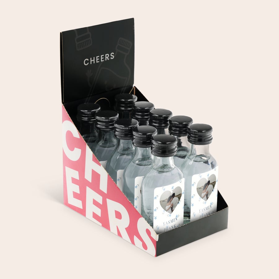Mini alkohol flaschen set personalisiert Mini alkohol flaschen set personalisiert
