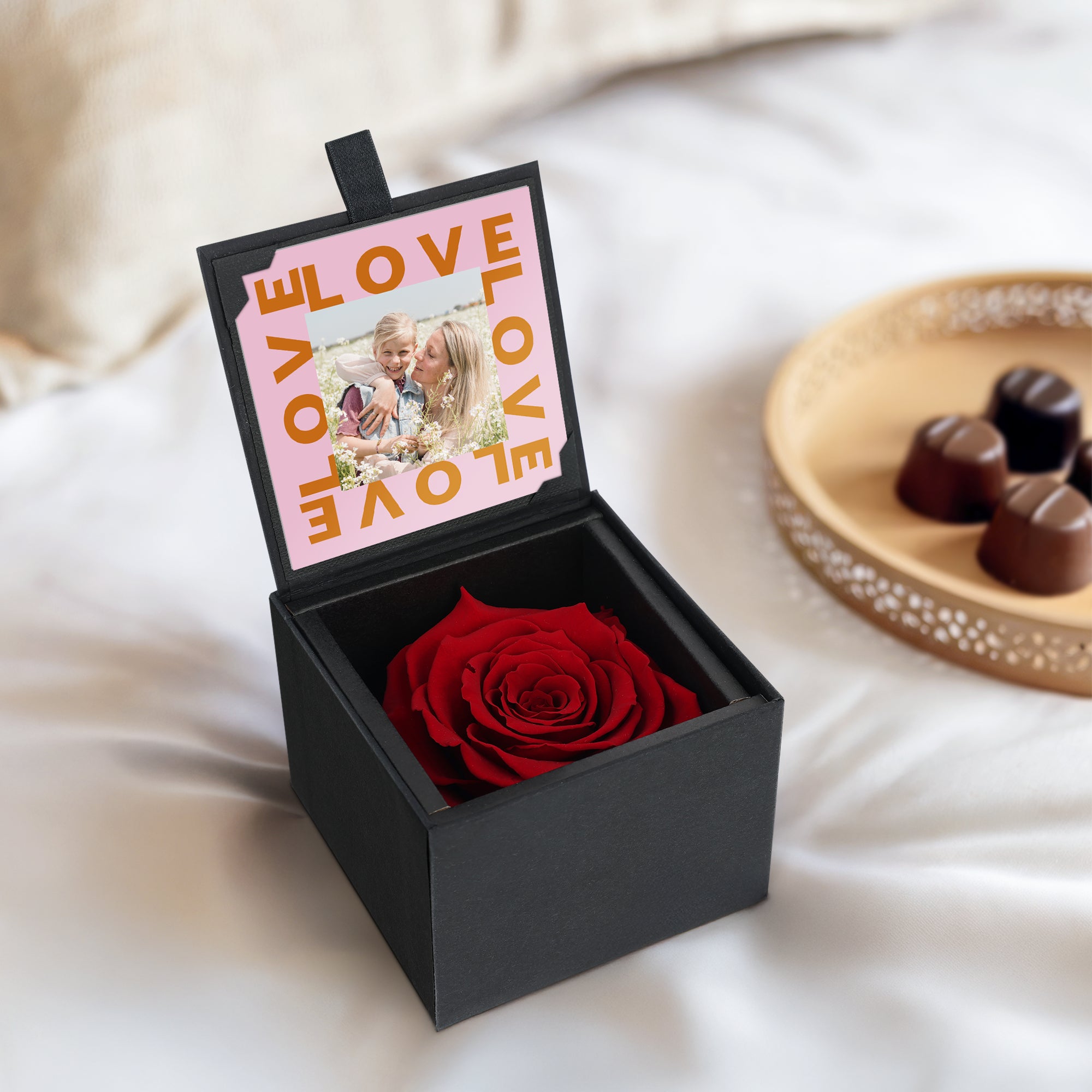 Evighedsrose med retro billede