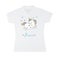 Personlig polo t-shirt - Kvinder - Hvid - XXL