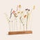 Dried flowers with personalised wooden stand Dried flowers with personalised wooden stand