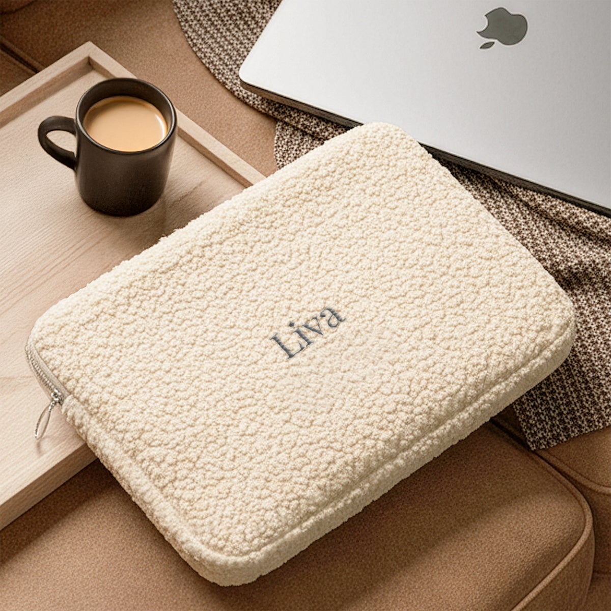 Personligt teddy-laptop-etui - 13 tommer