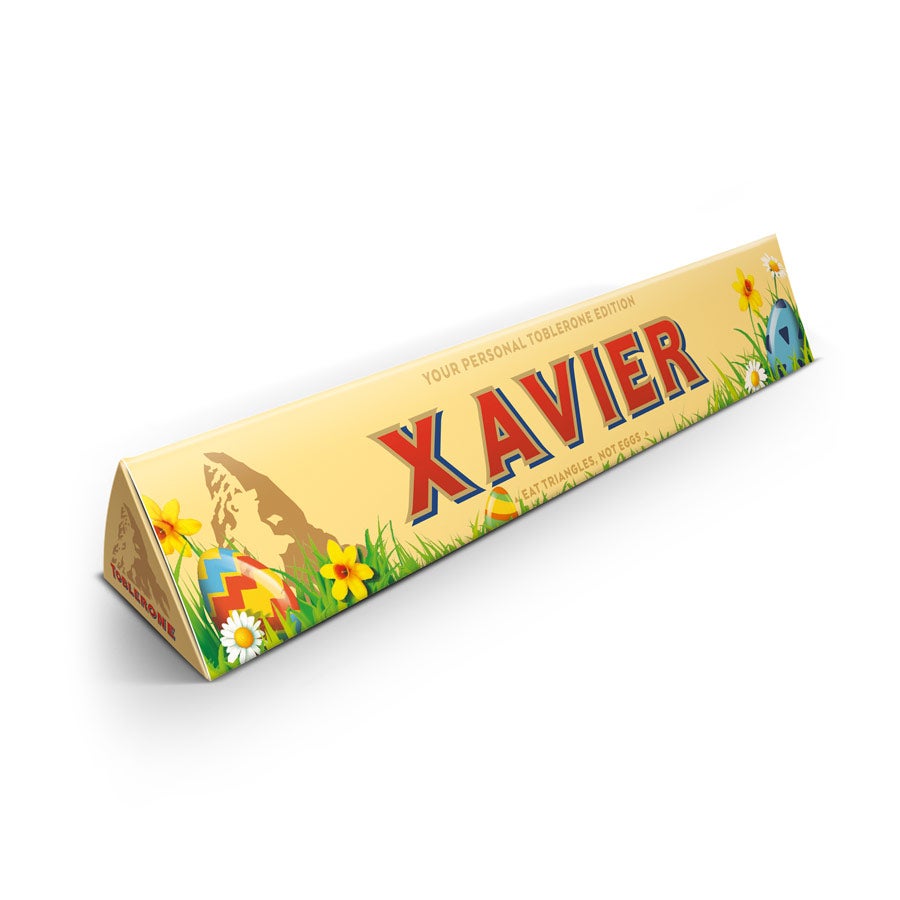 Toblerone de Pâques personnalisé