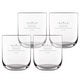 Luxurious personalised water glass (4 pieces)