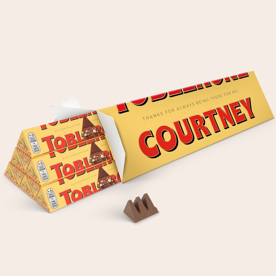 Toblerone personalizado Toblerone personalizado