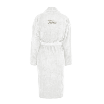 Bathrobe for Men - White L/XL