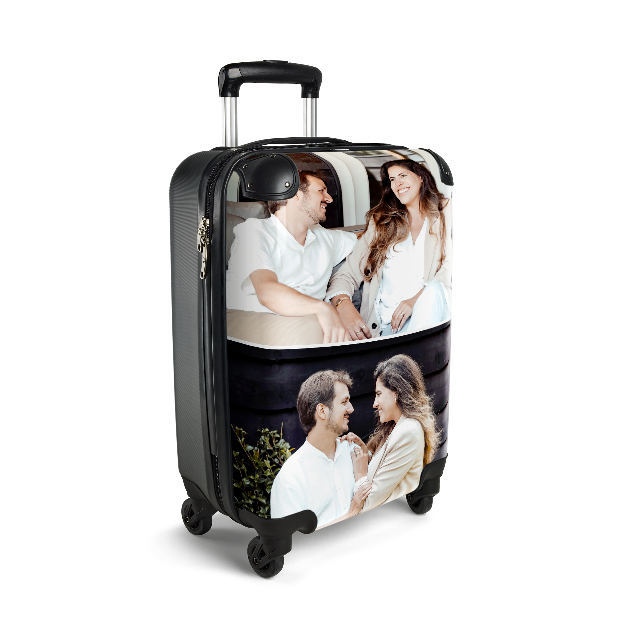 Aangepaste familiefoto handbagage koffer gepersonaliseerde reiziger foto cabine spinner tas Tassen & portemonnees Bagage & Reizen Rolkoffers 