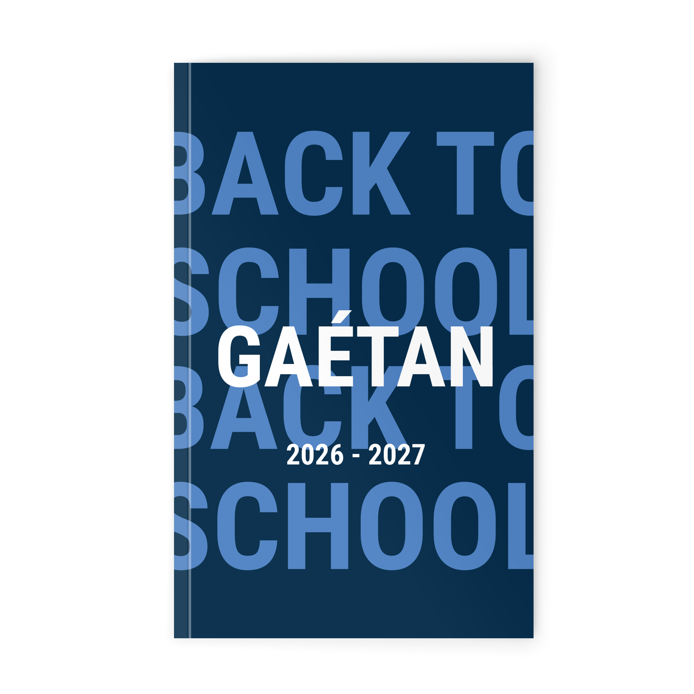 Agenda scolaire personnalisé 2026-2027