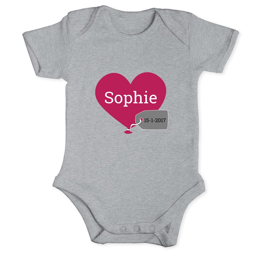 Baby Body selbst gestalten - Grau 62/68
