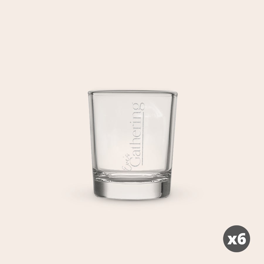 Verre à shot personnalisable Verre à shot personnalisé en verre avec le texte gravé Eve's Gathering