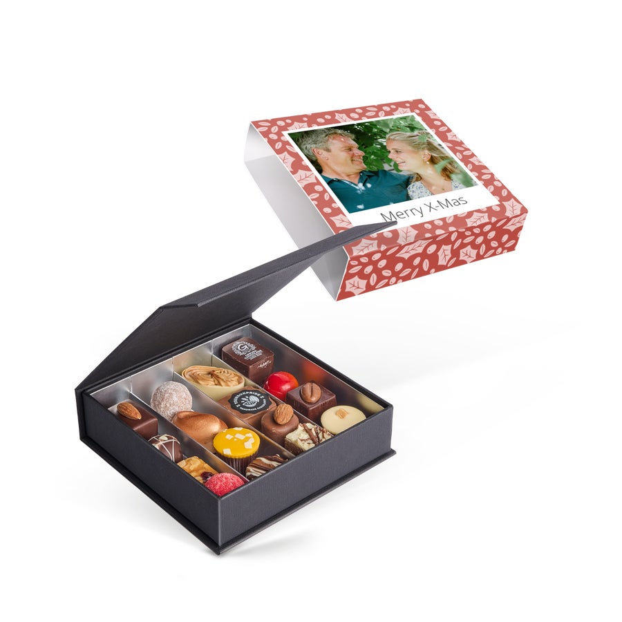 Boîte de chocolats personnalisée - Noël