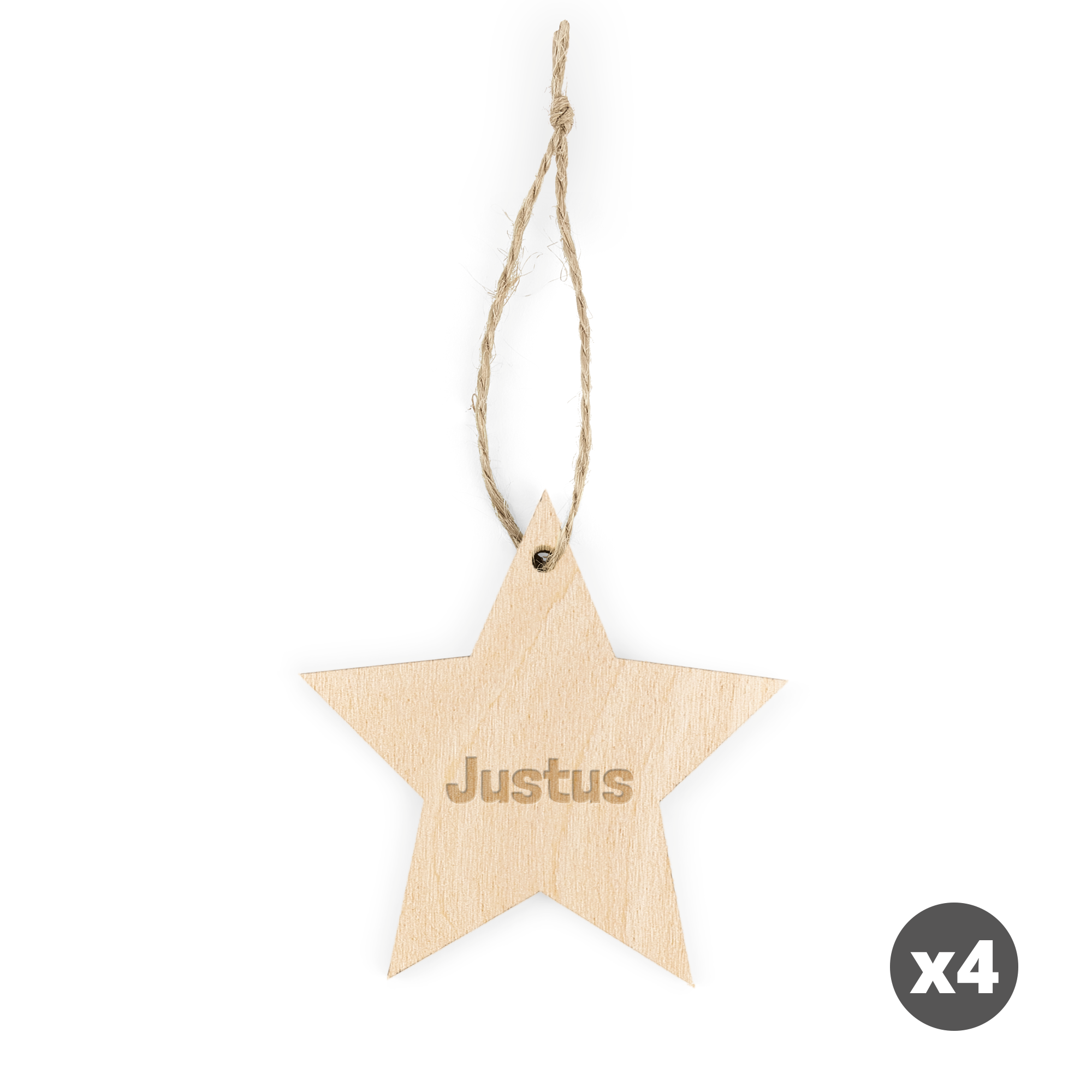 Personalisierter Weihnachtsschmuck Holz