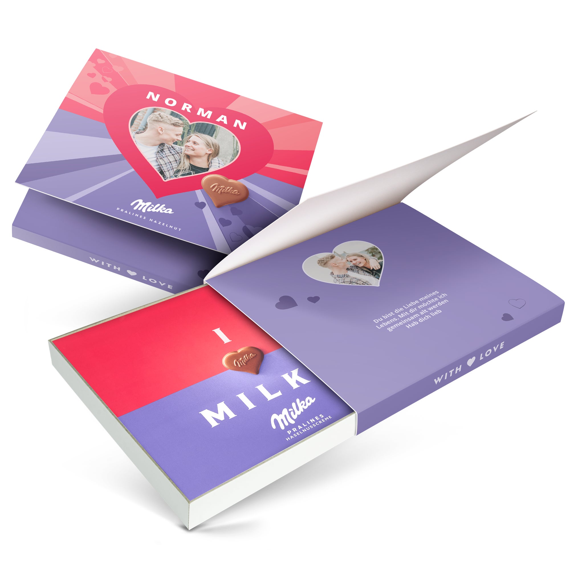 Milka personalisieren Liebe 110 Gramm  - Onlineshop YourSurprise