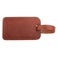 Leather luggage tag - brown