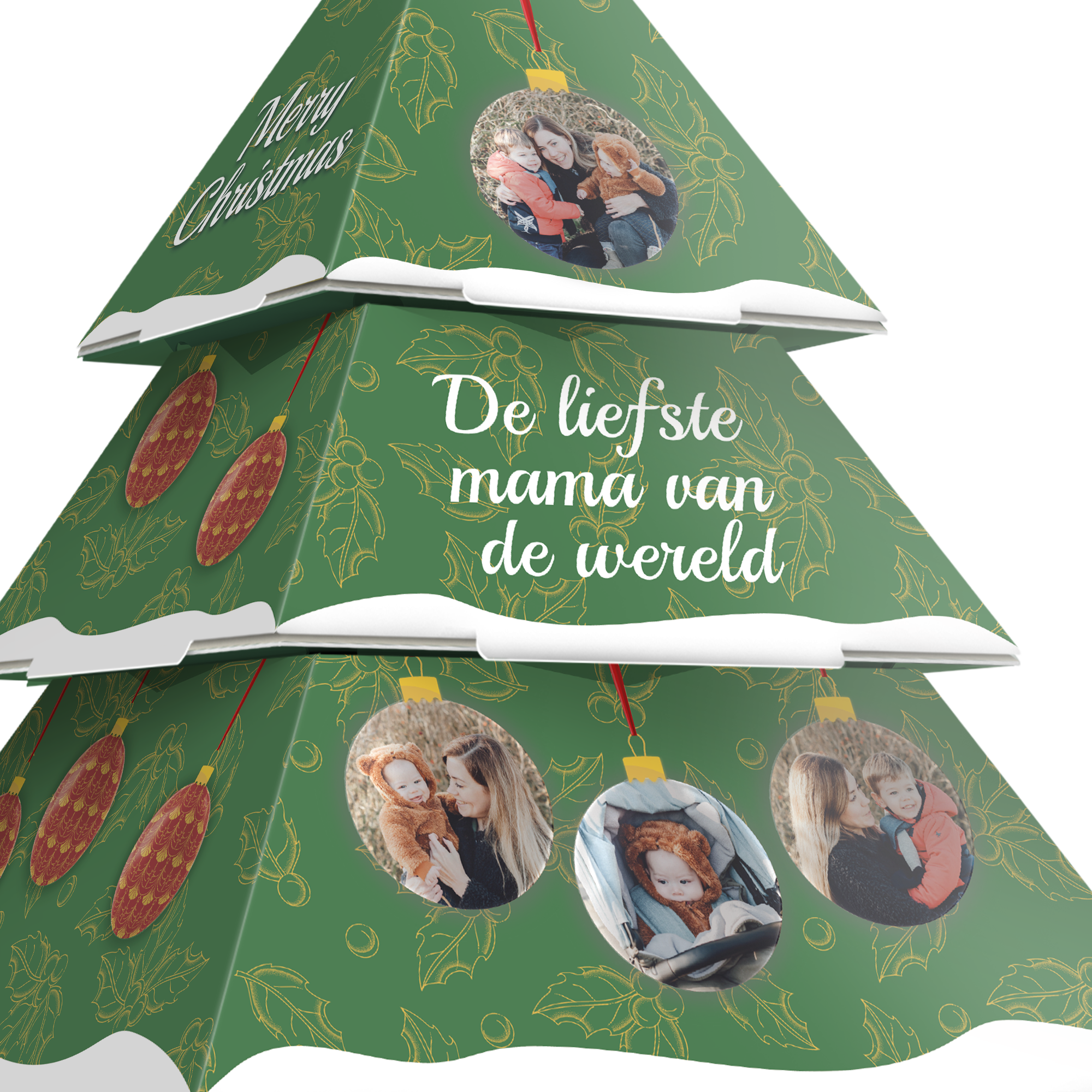 Kerstboom papier personaliseren - DIY