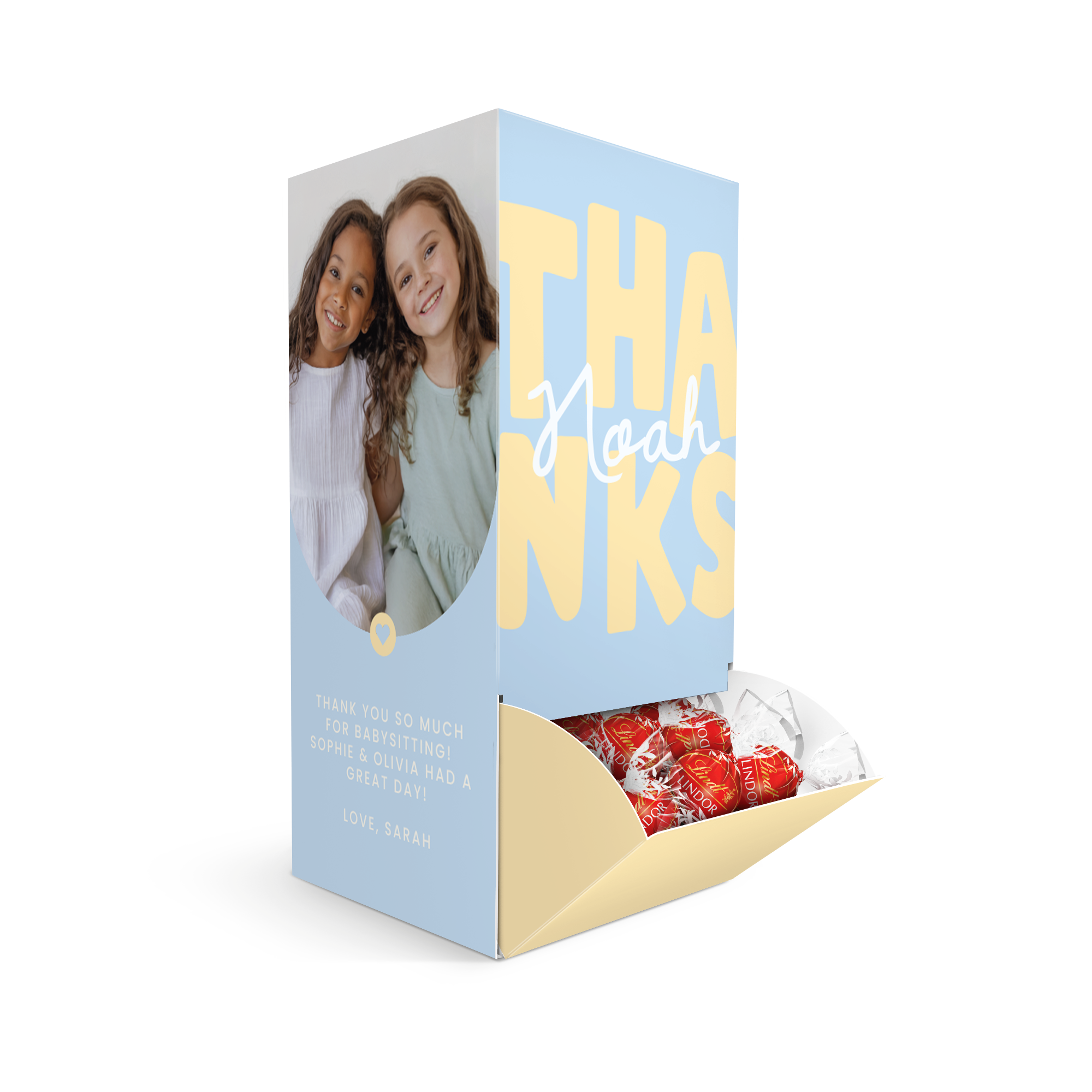 Personaliziran dozator s čokolado Lindt