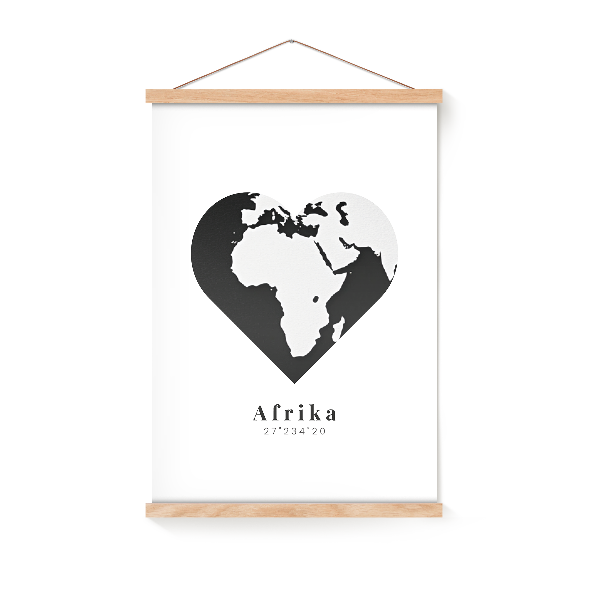 Personalised poster with hanger