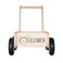 Wooden push cart with name