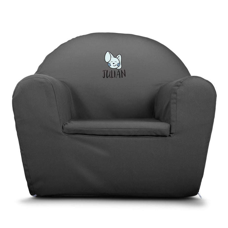 Fauteuil enfant personnalisé - gris