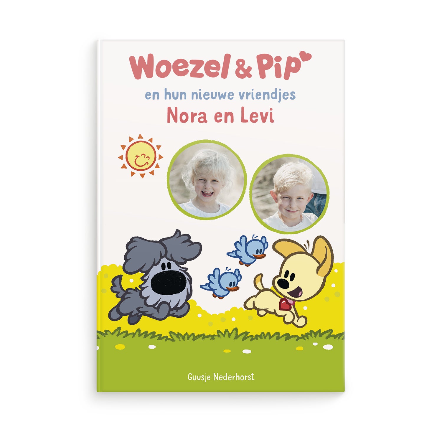 Boek met namen en foto's - Woezel en Pip tweelingeditie - XL boek (Hardcover)