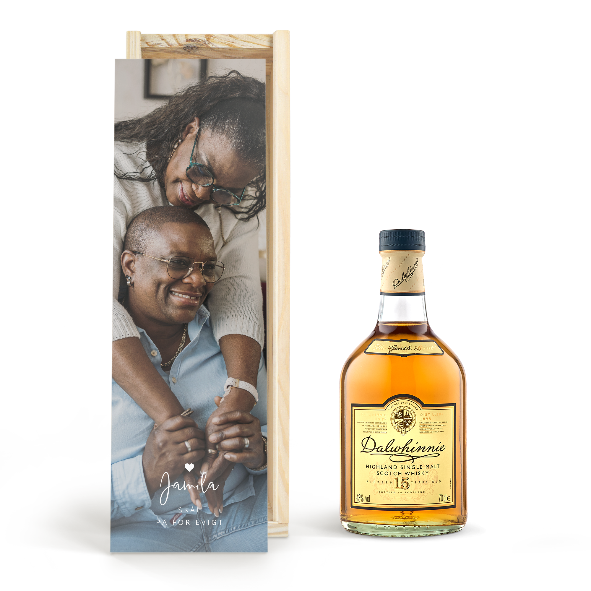 Whiskey i personlig trækasse - Dalwhinnie 15 years