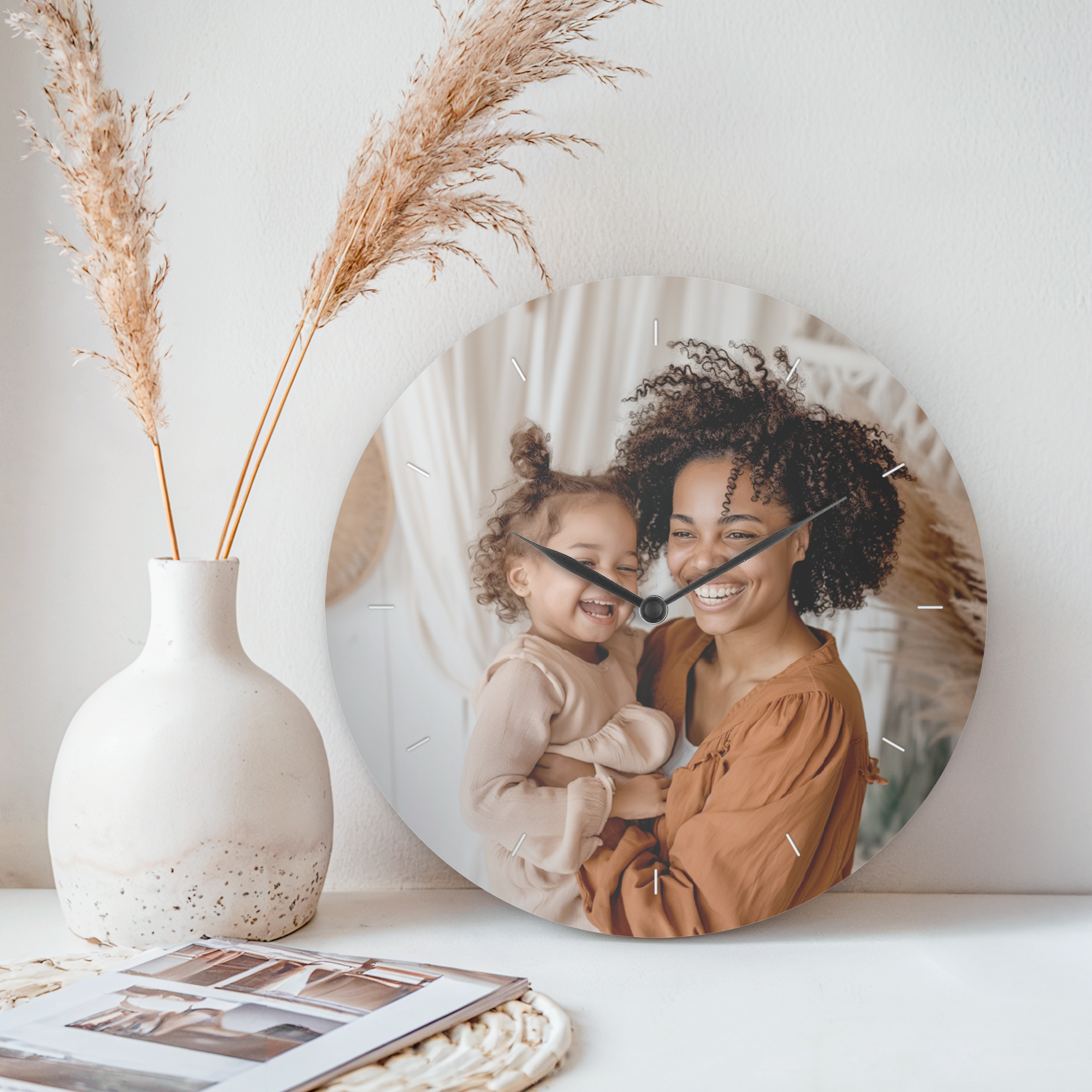Wandklok met foto