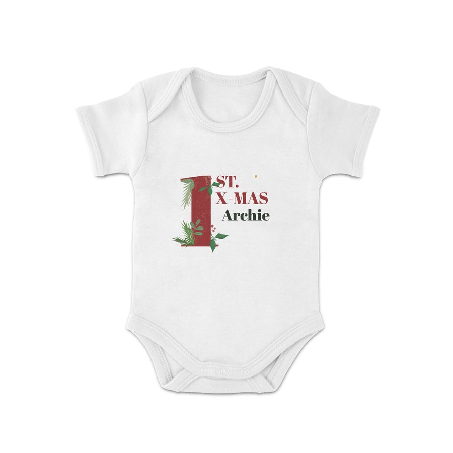 Baby's 1st christmas onesie sale