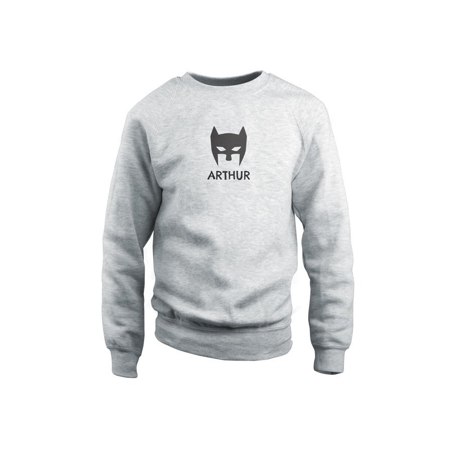 Sweat personnalisé - Enfant - Gris