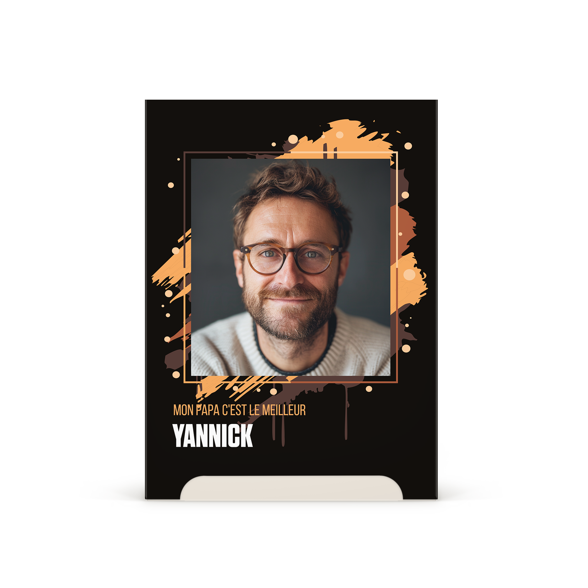 Coffret cadeau Axe avec housse personnalisée Mon Papa c'est le Meilleur Yannick imprimée avec photo