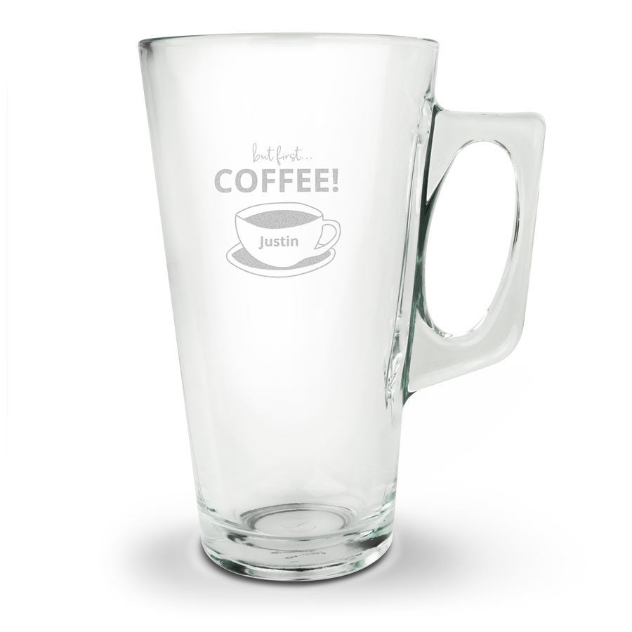 Latte macchiato glass