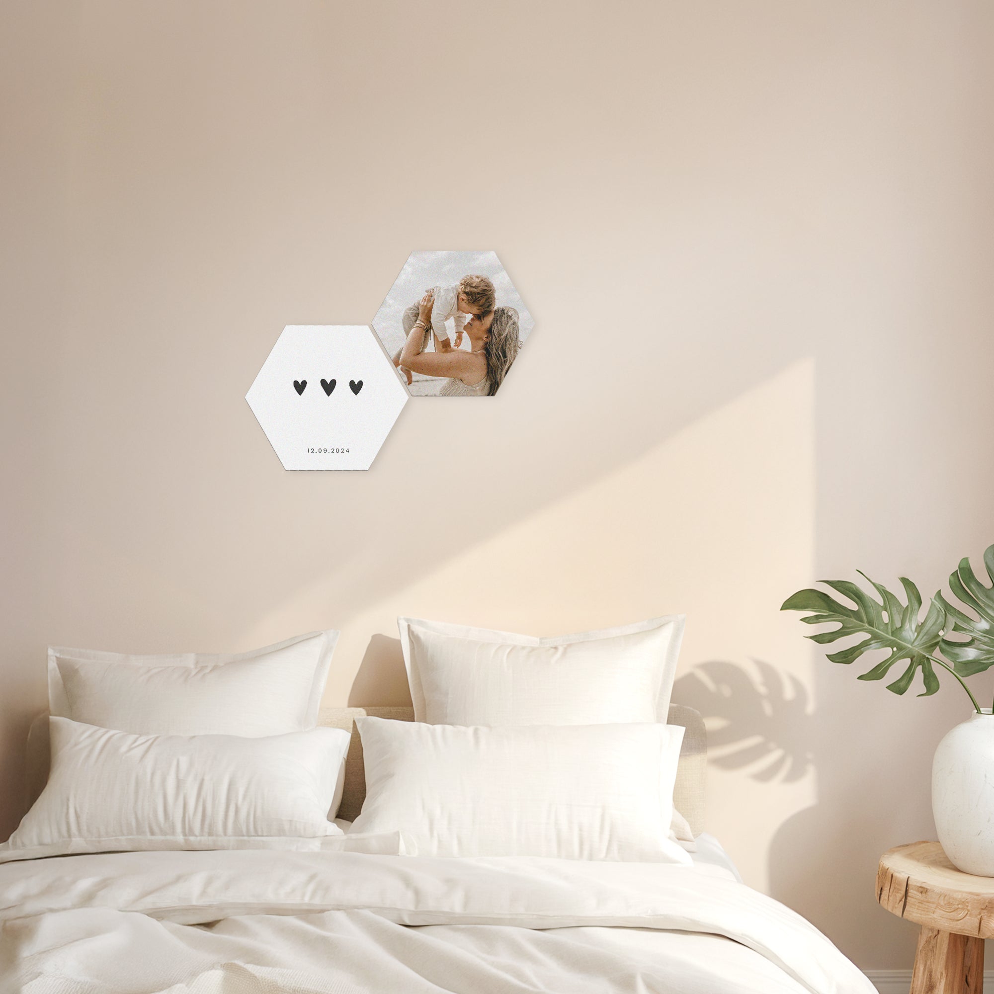 Personligt Forex vægkunstpanel - Hexagon - 2 stk