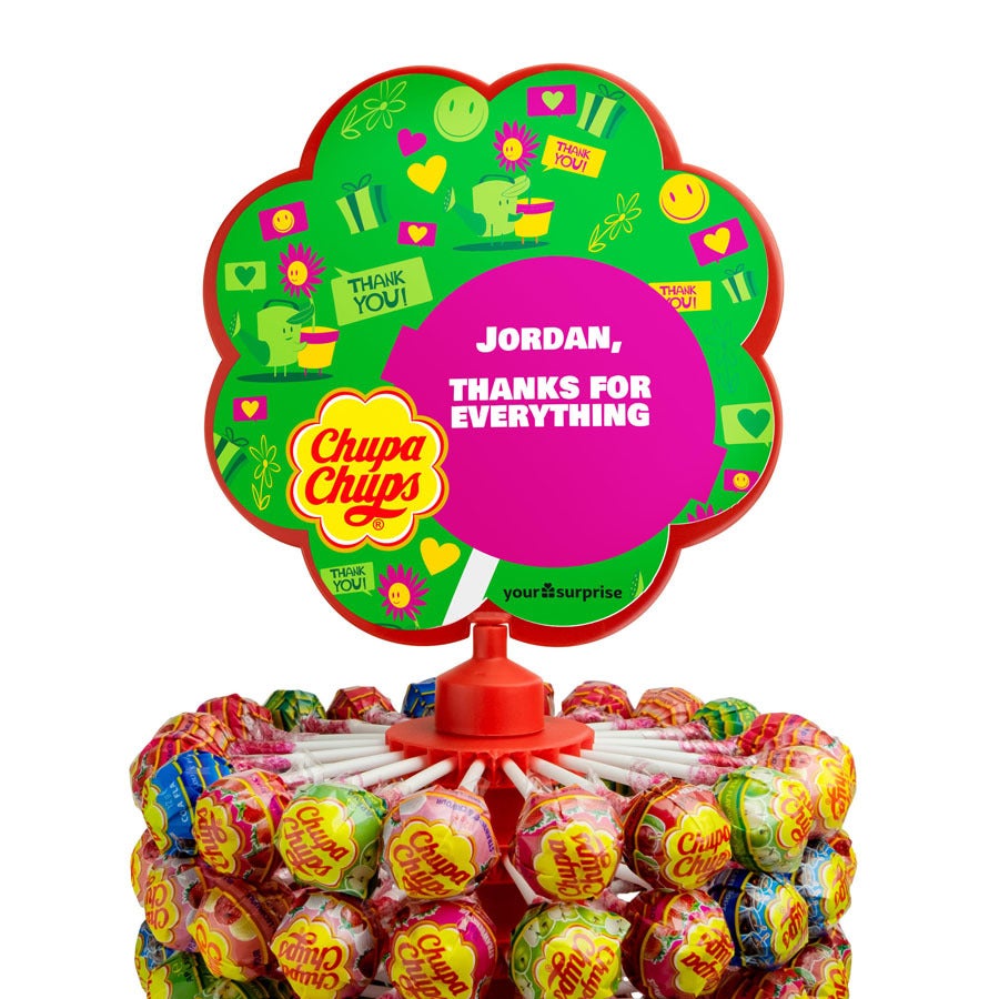 Personalised Chupa Chups Lollipop Tower