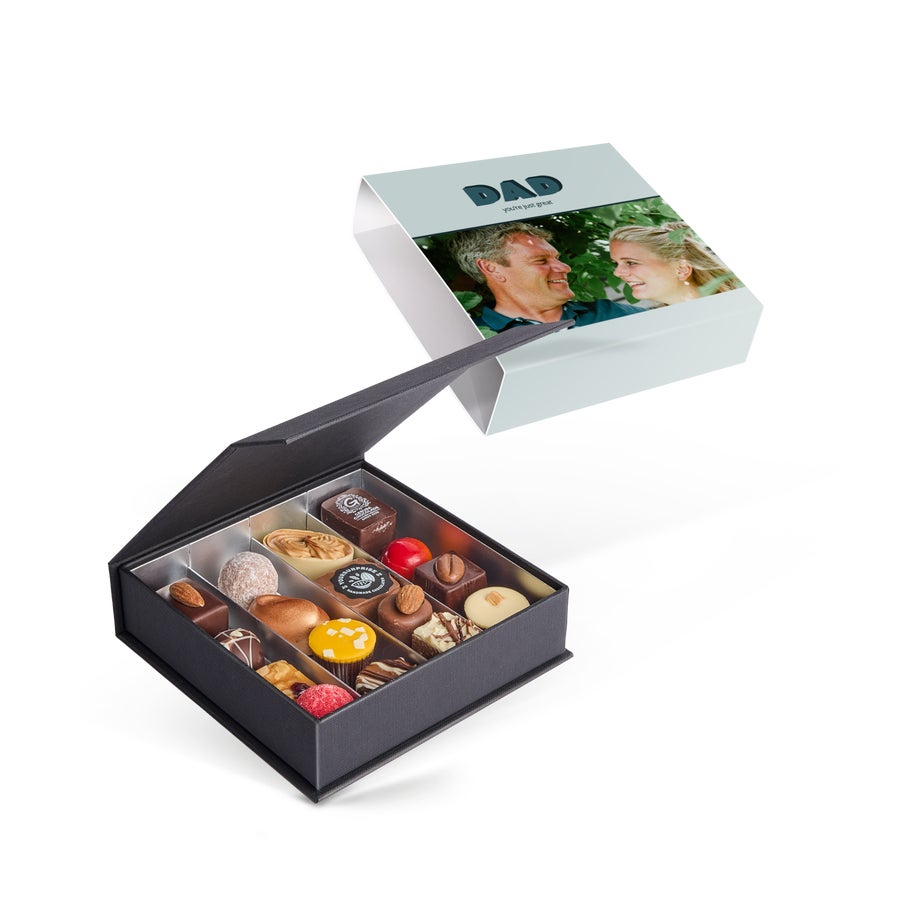 Cutie cadou de ciocolată de lux personalizată - Ziua Tatălui