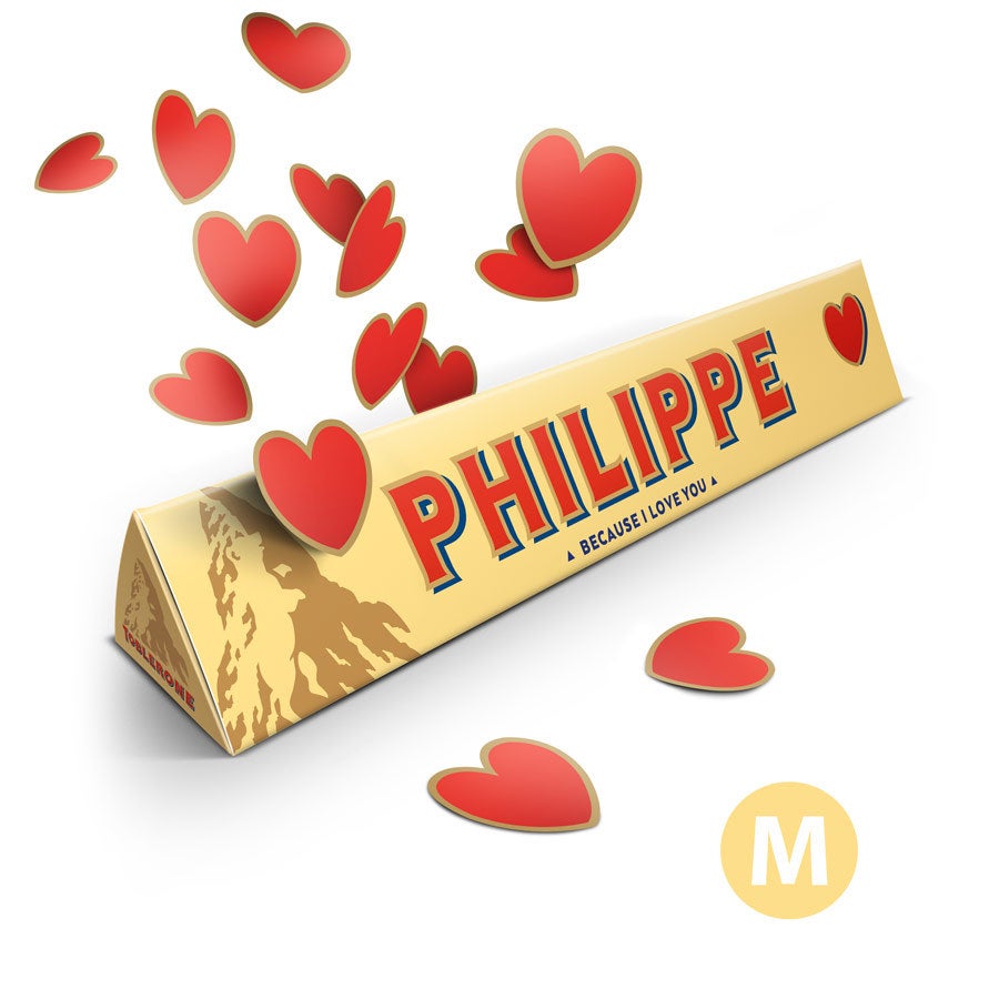 Toblerone amoureux - avec prénom Toblerone amoureux - avec prénom