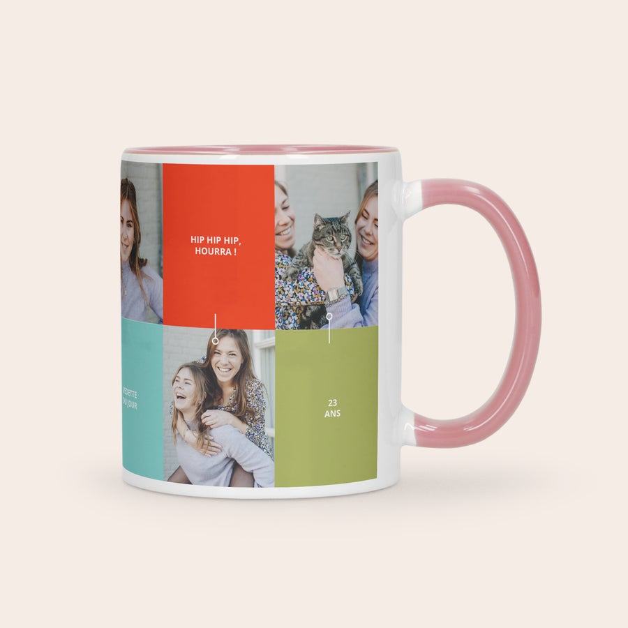 Mug personnalisé coloré Mug personnalisé coloré