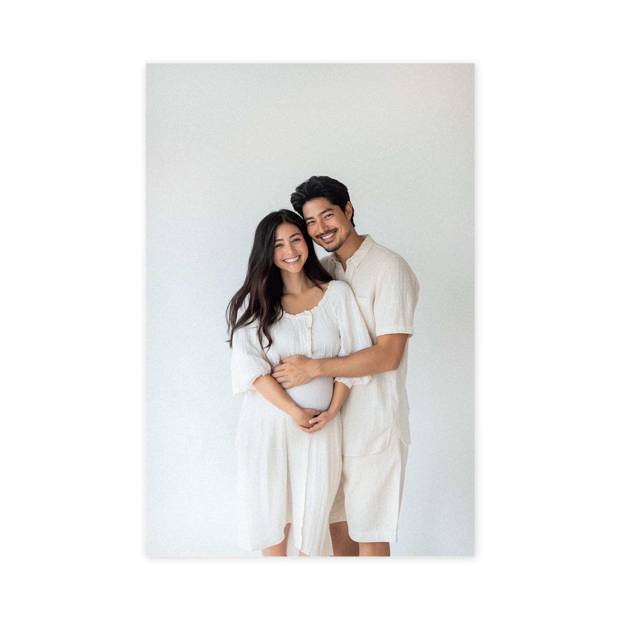 Panneau photo en PVC personnalisé avec une image de couple, pour une déco à votre image.