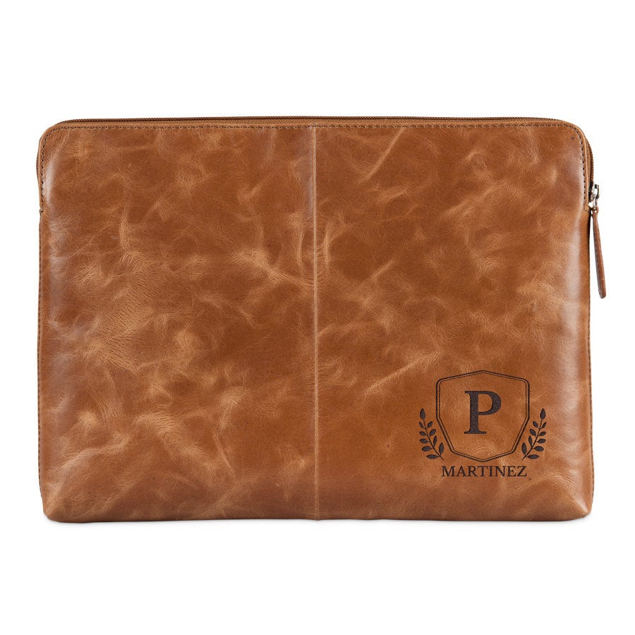 Pochette ordinateur cuir personnalisée