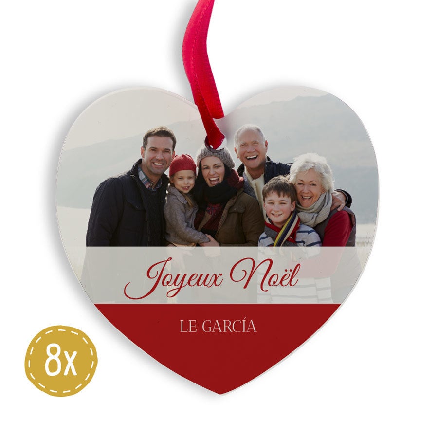 Décoration de Noël - Aluminium - Cœur (8)