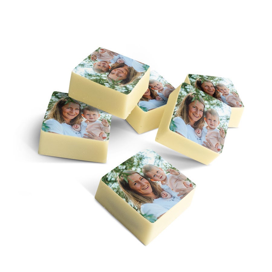 Chocolade bonbons met foto